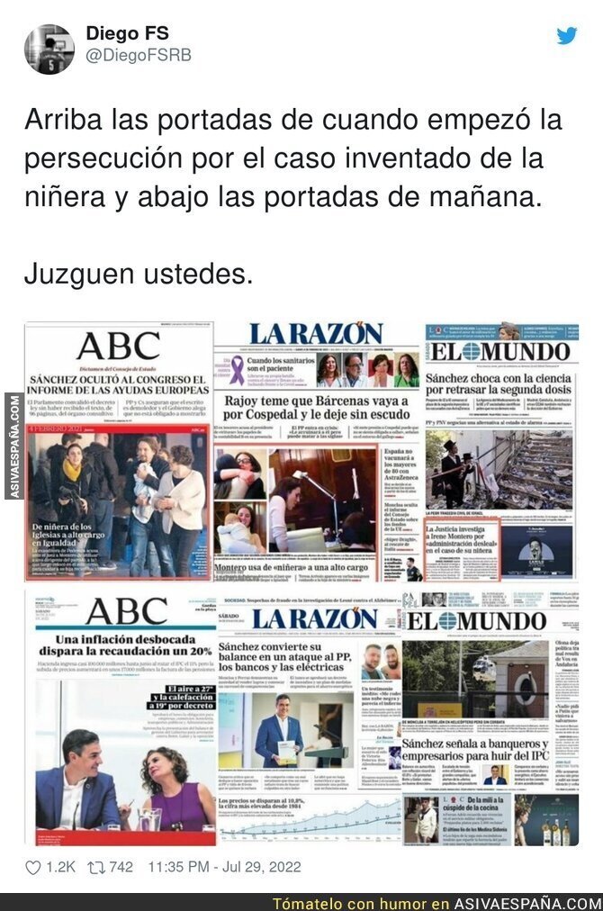 La prensa española lo ha vuelto a hacer