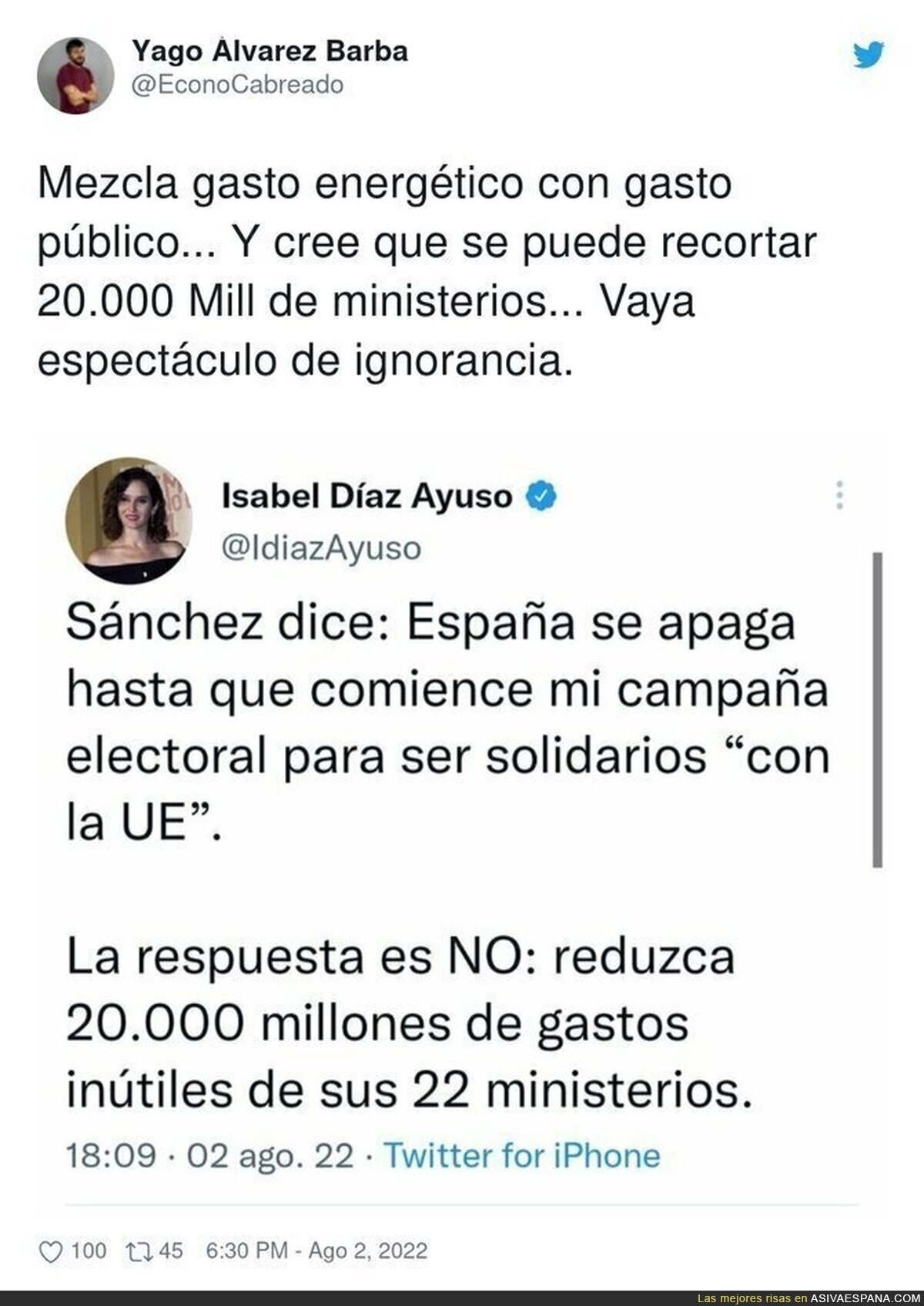 Isabel Díaz Ayuso es un peligro público