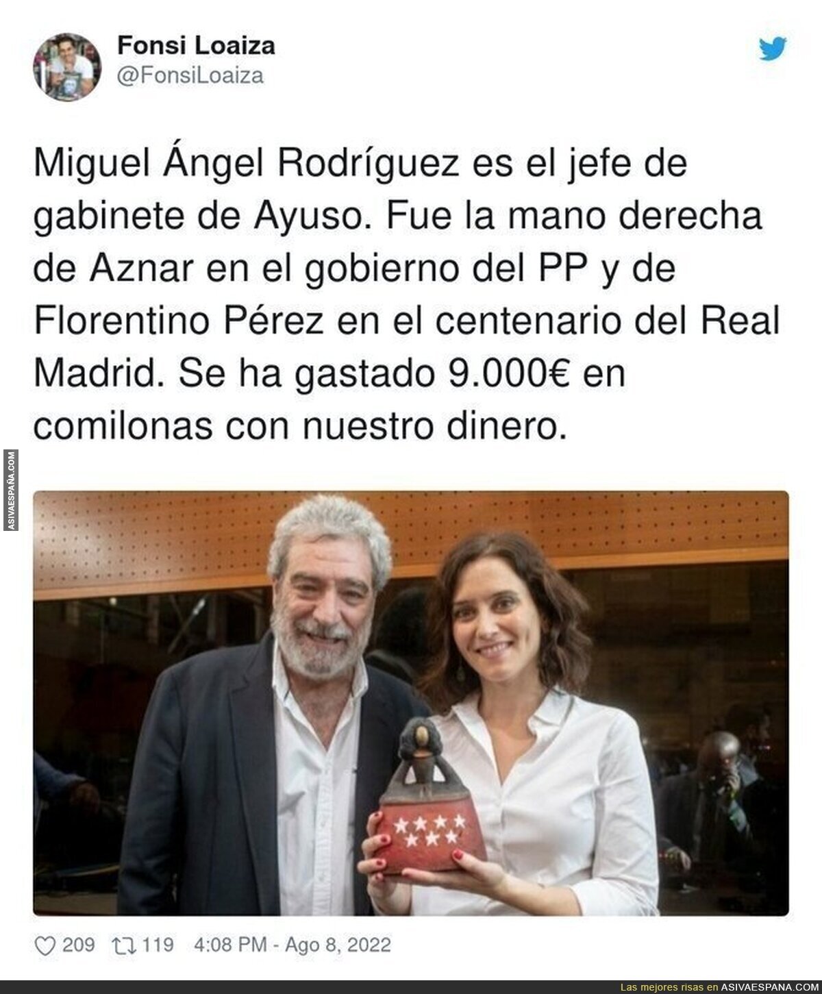 La buena vida de Miguel Ángel Rodríguez