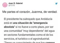 El drama de que no llueva para Juanma Moreno