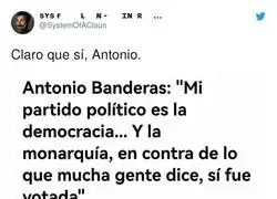 Antonio Banderas necesita leer un poco más