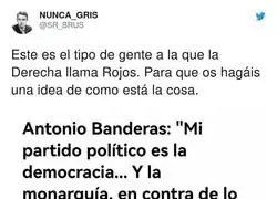 Así es como Antonio Banderas intenta quedar bien con todo el mundo