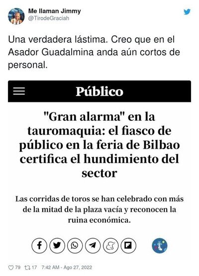 De poner banderillas, a servir banderillas