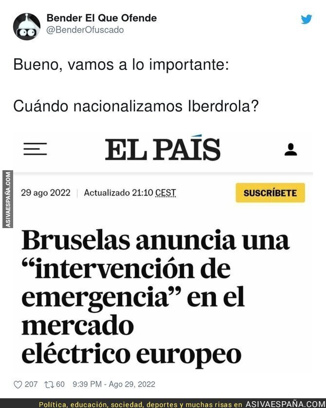 Que empiece la fiesta con las eléctricas en España