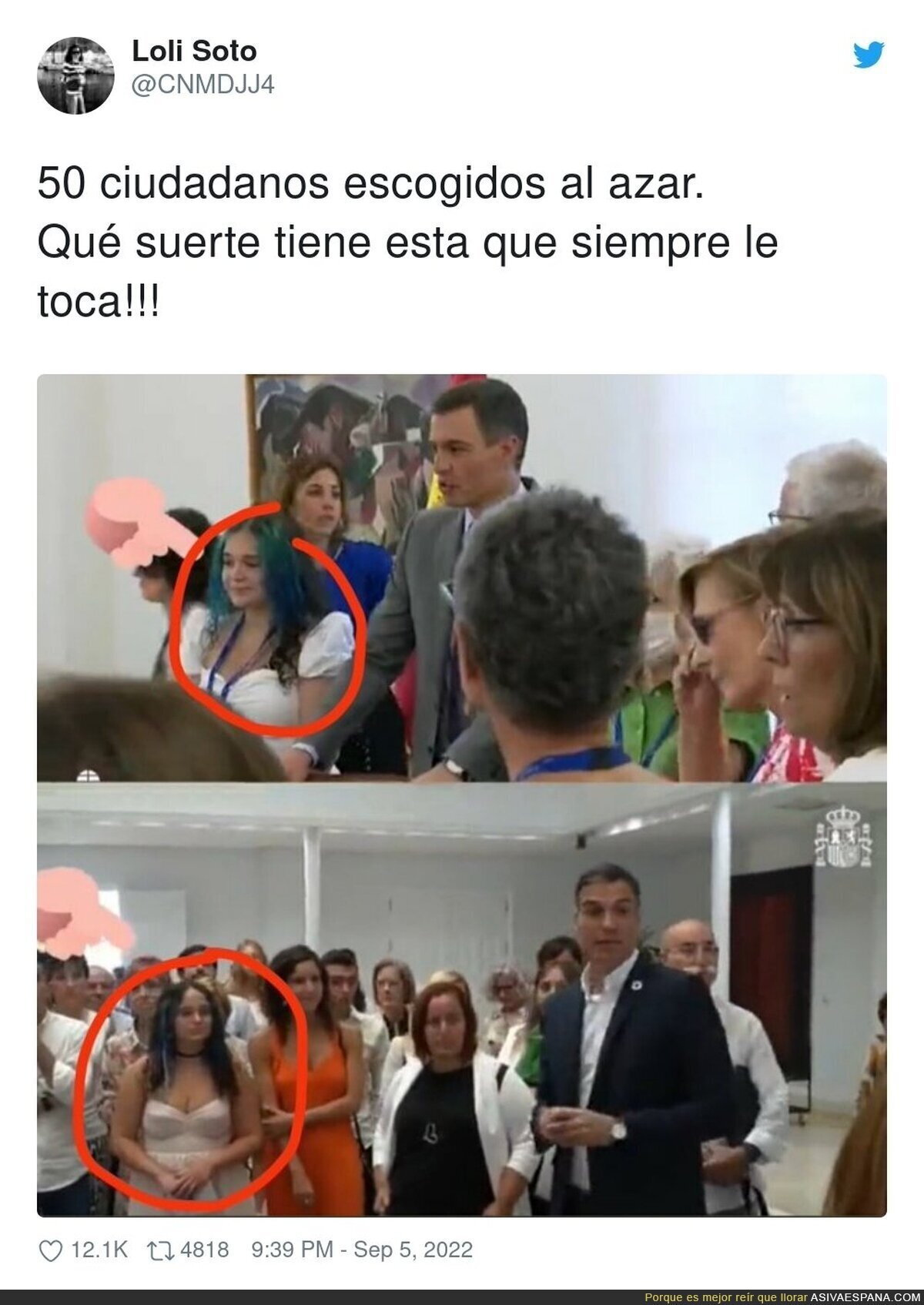 A Pedrito Sánchez cada vez se le ve más el plumero