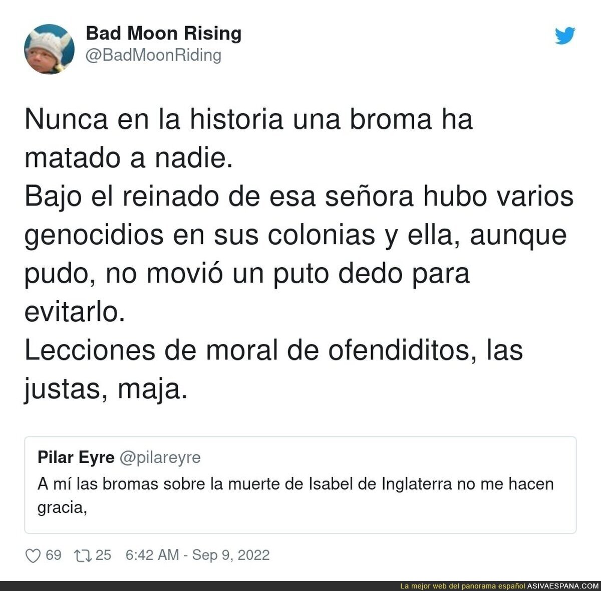 El doble rasero, por @BadMoonRiding