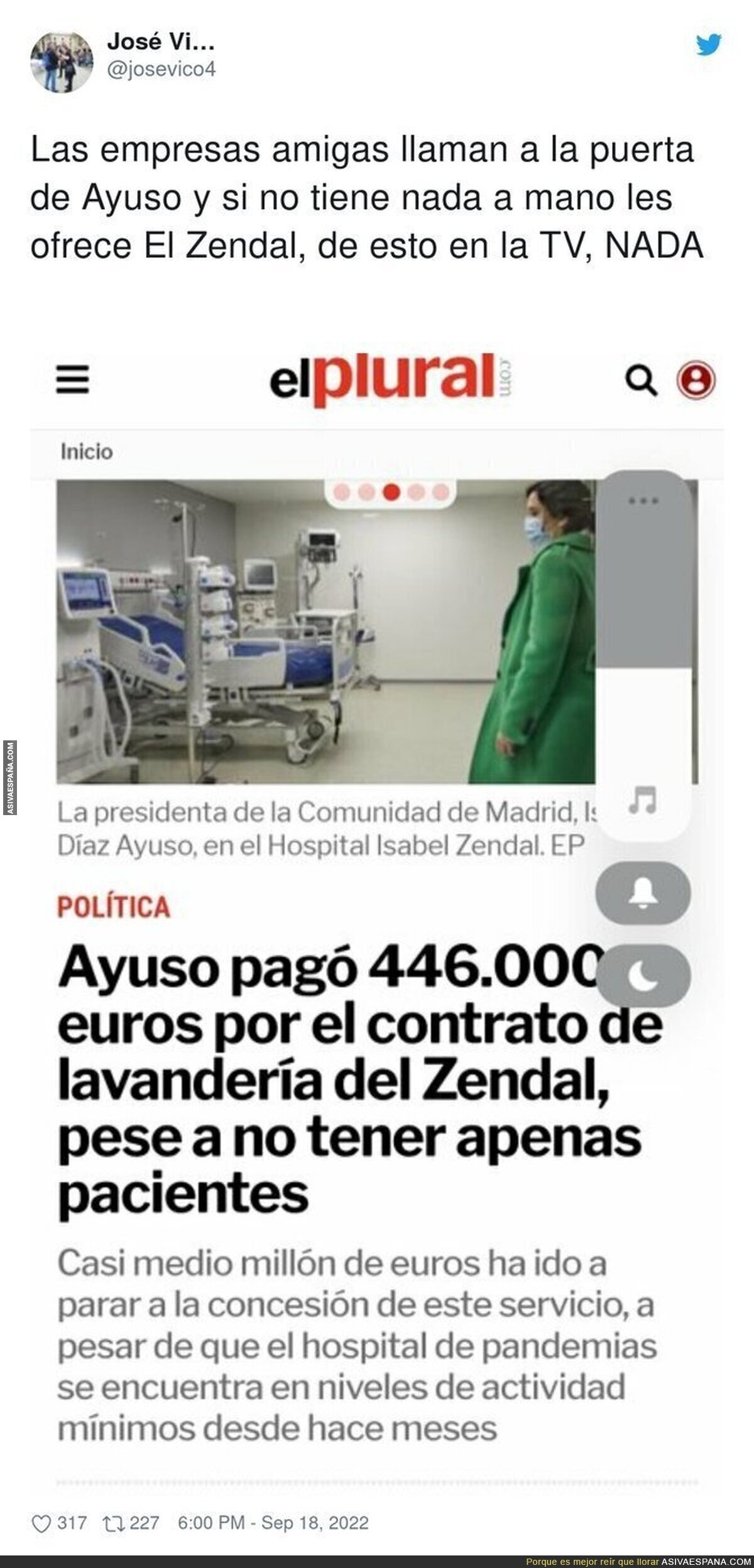 Escándalo total en el Hospital Isabel Zendal
