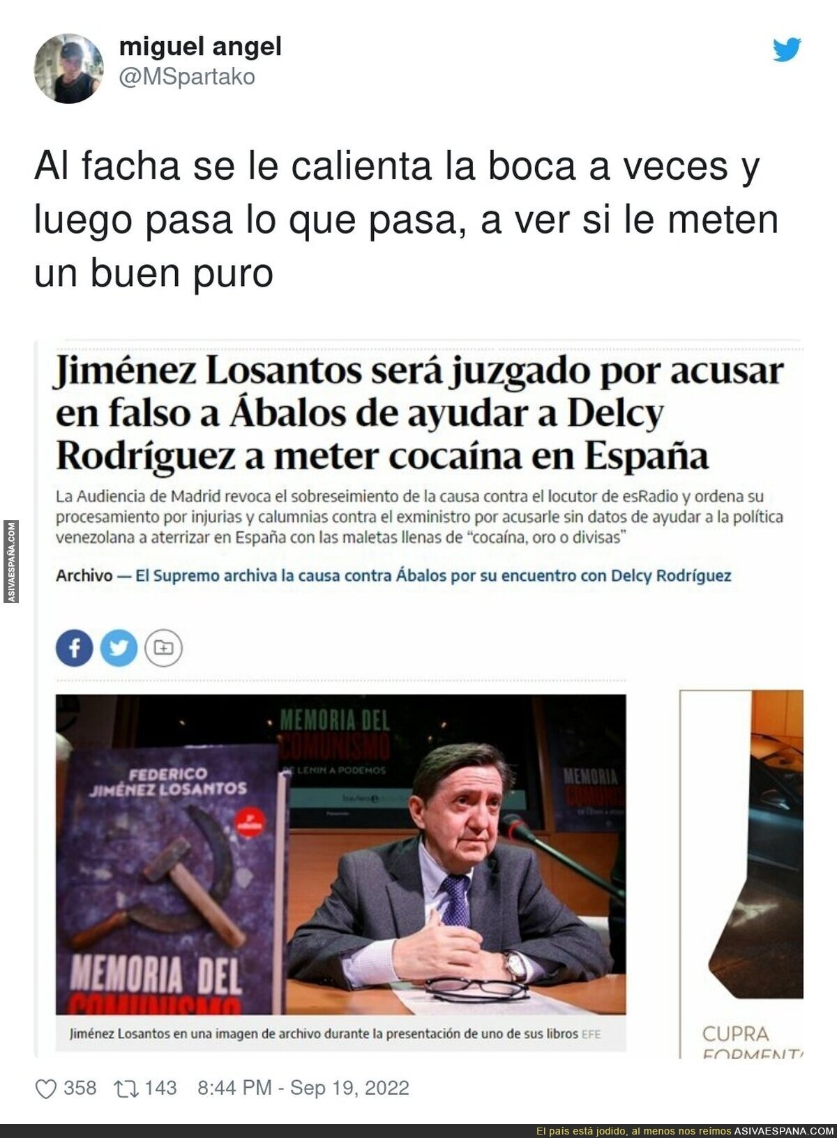 Federico Jiménez Losantos debería relajarse un poco