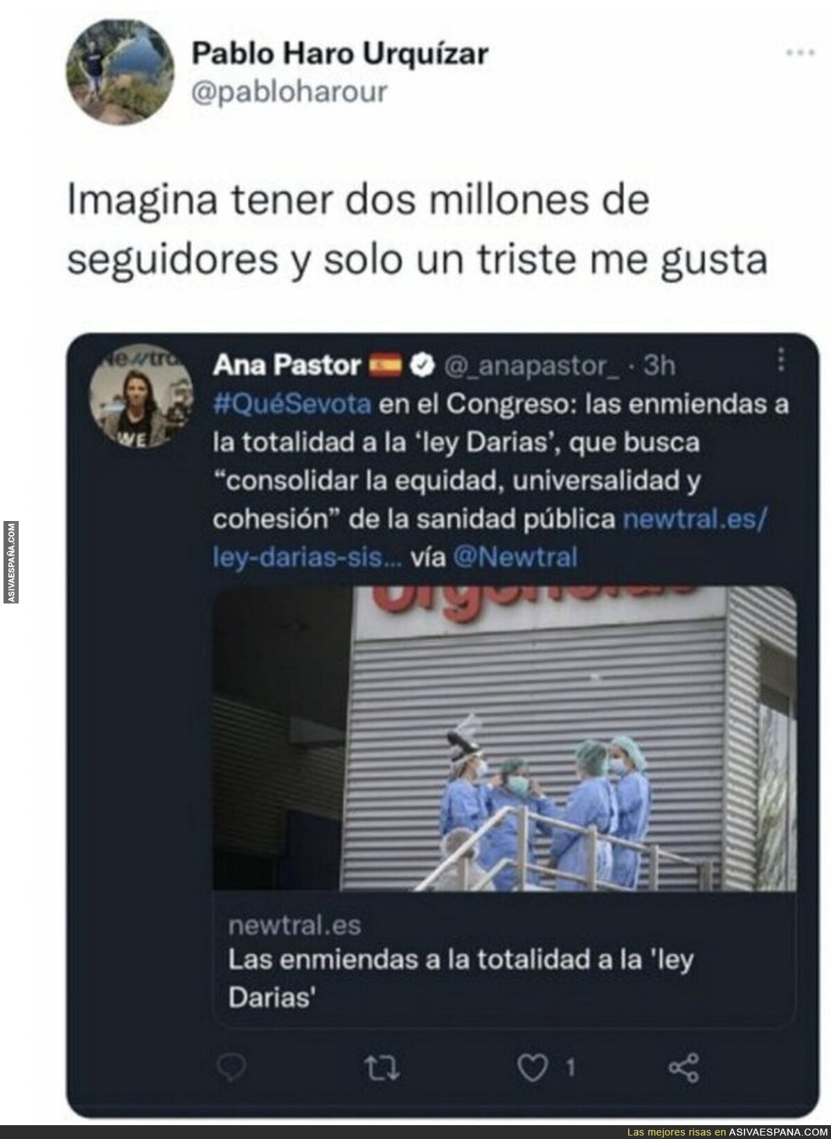 Las sospechosas cifras de Ana Pastor en Twitter