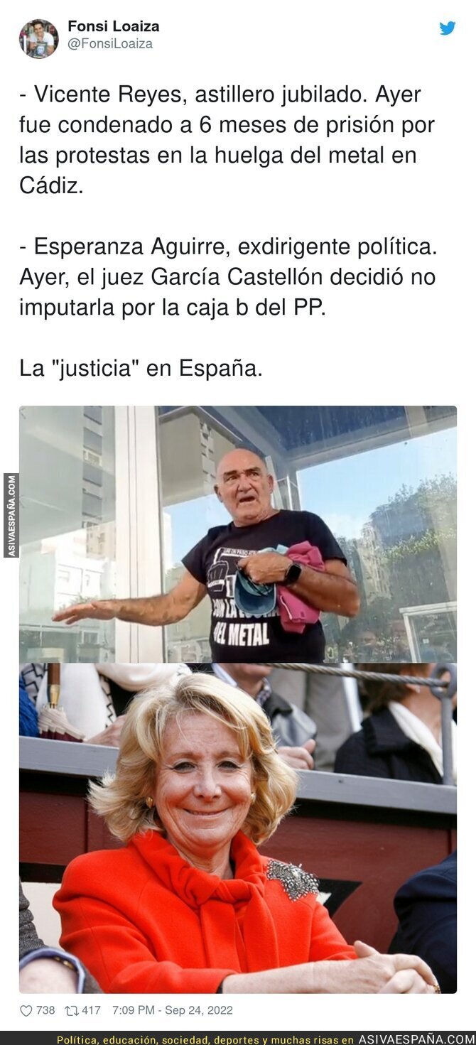 España y su injusticia