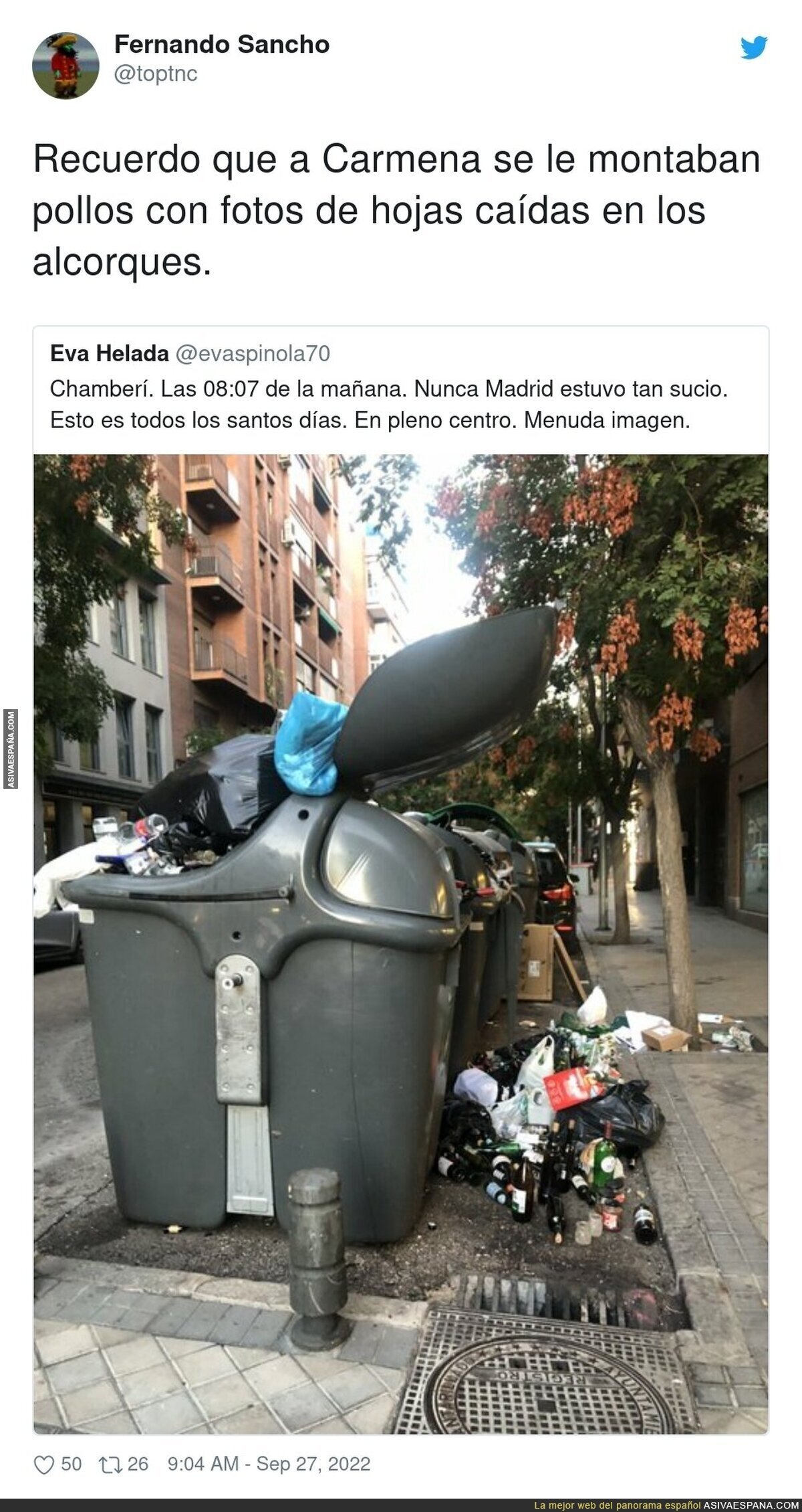 Madrid está patas arriba con la basura