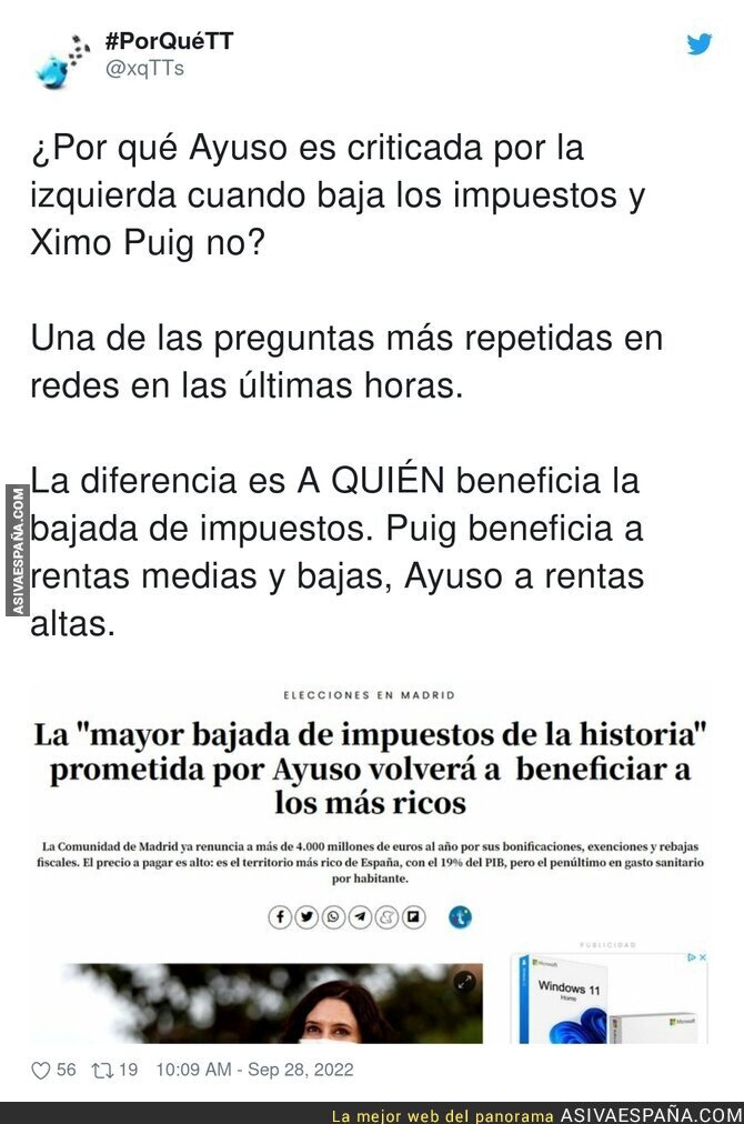 Diferencias entre Ximo Puig e Isabel Díaz Ayuso