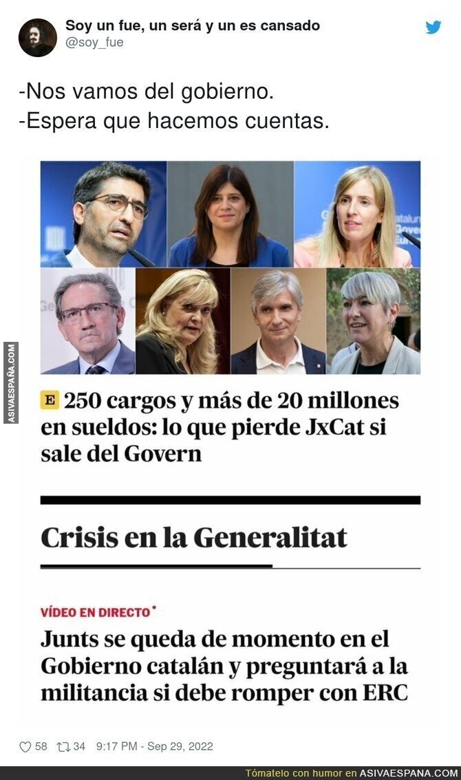 Una huida fallida al ver las cuentas