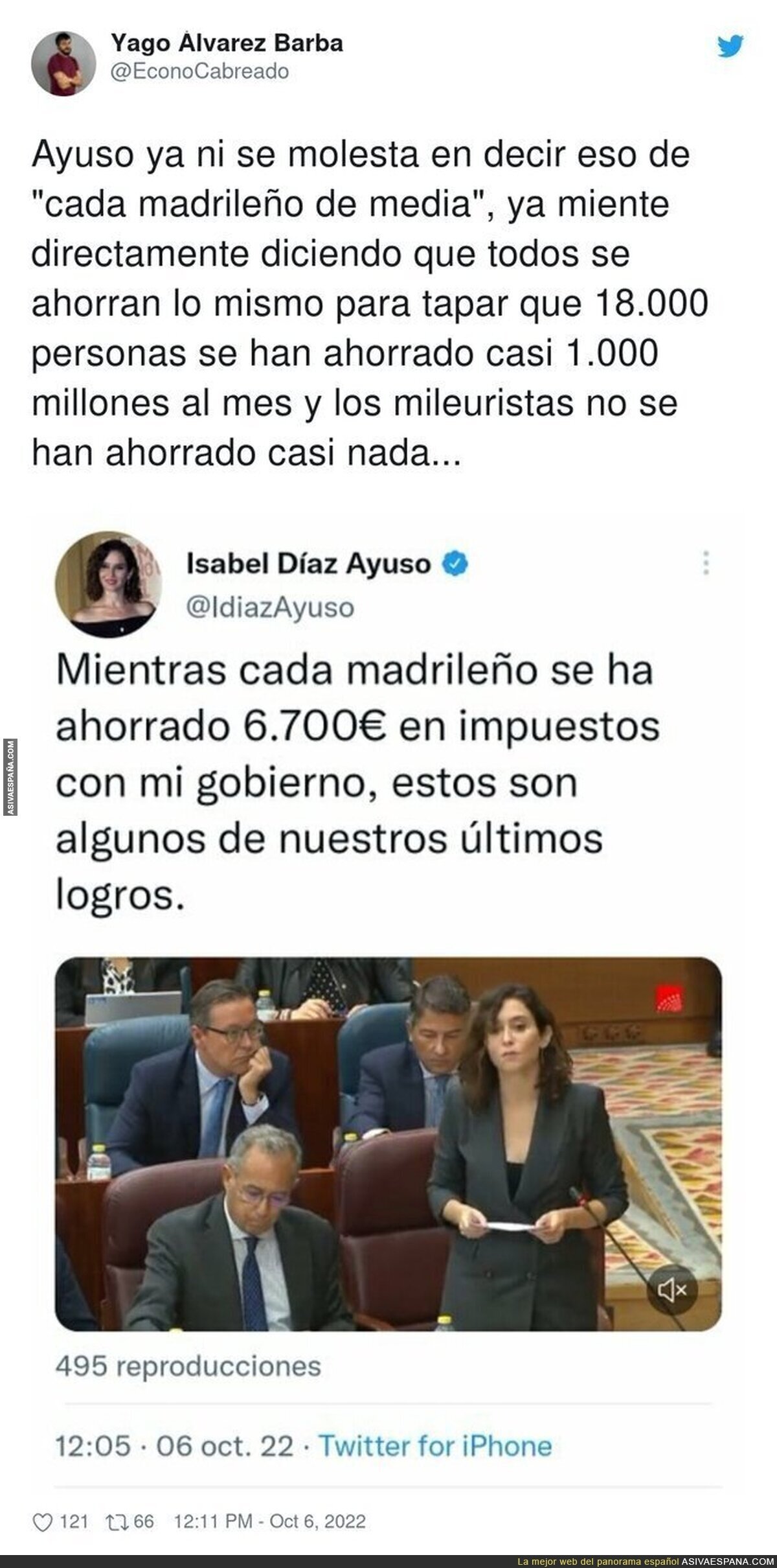 Las mentiras de Isabel Díaz Ayuso son tremendas