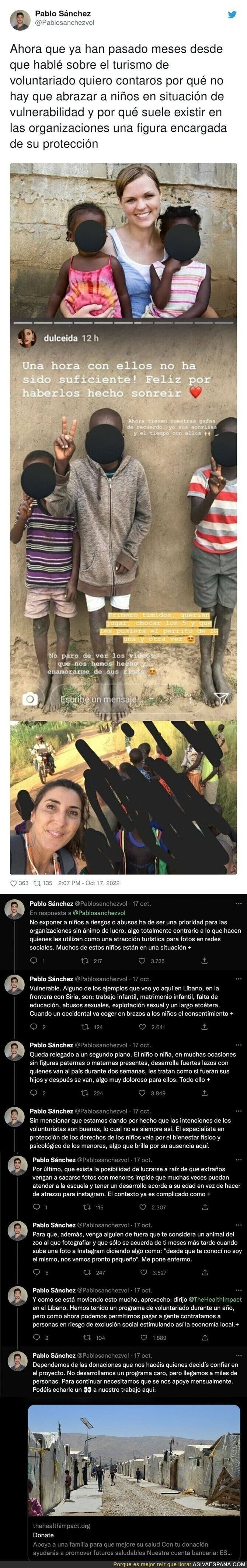 Los motivos por los que no debes hacerte fotos con niños de países desfavorecidos