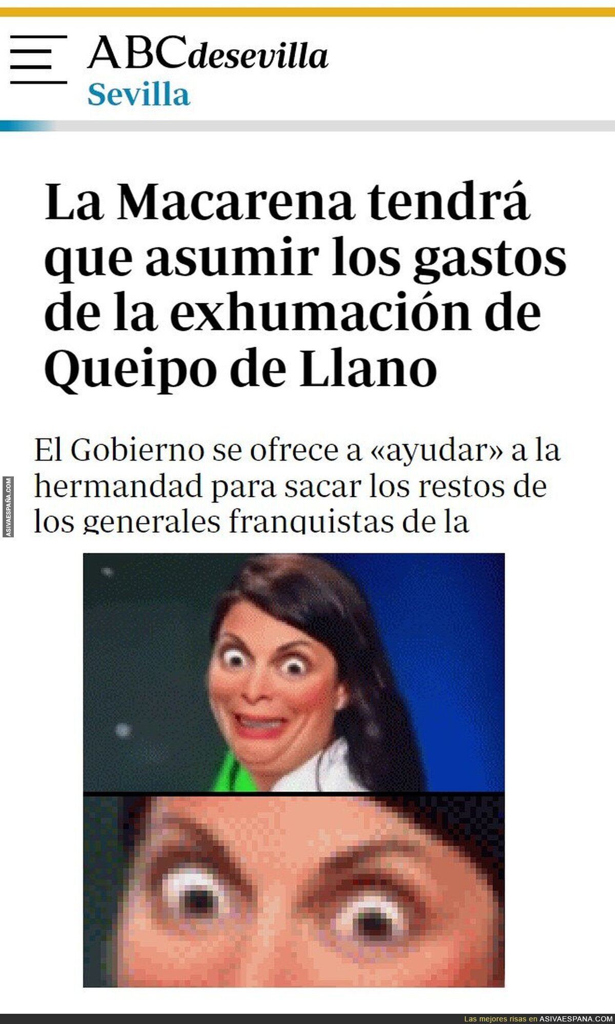 Olona encajando lo de Queipo de Llano