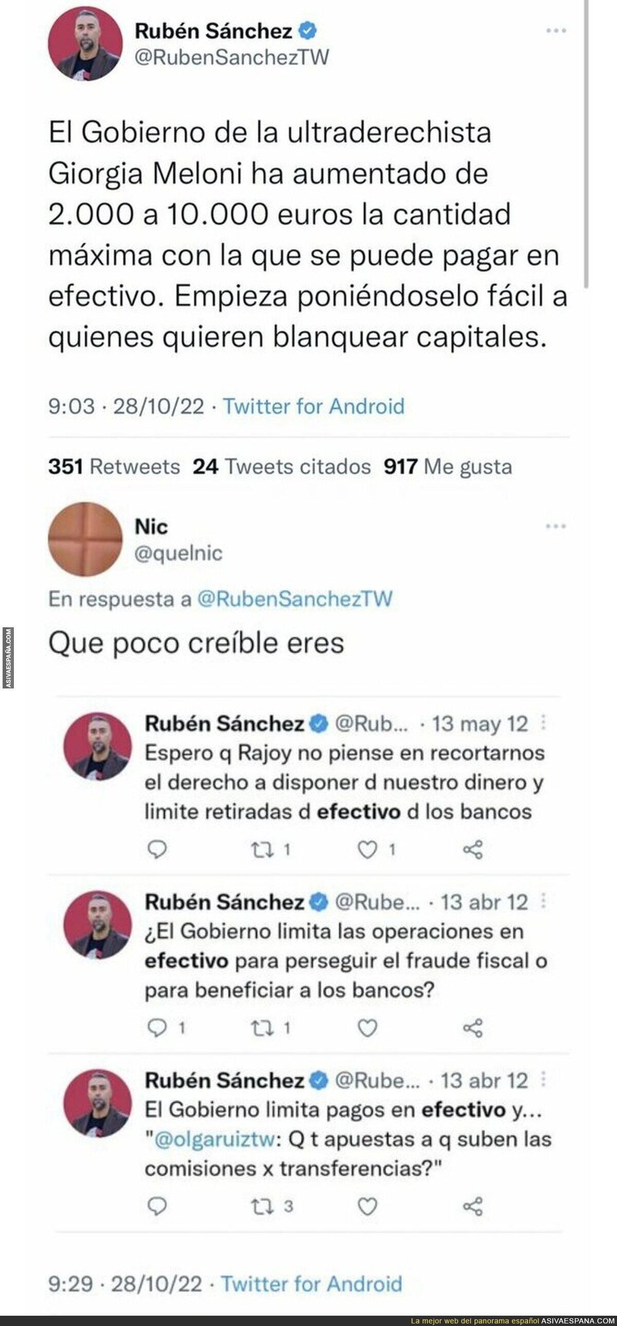 La poca credibilidad de Rubén Sánchez (FACUA) a la hora de criticar la retirada de efectivo