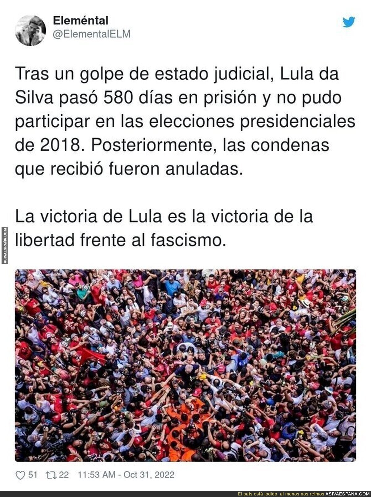 Lula vence a la injusticia