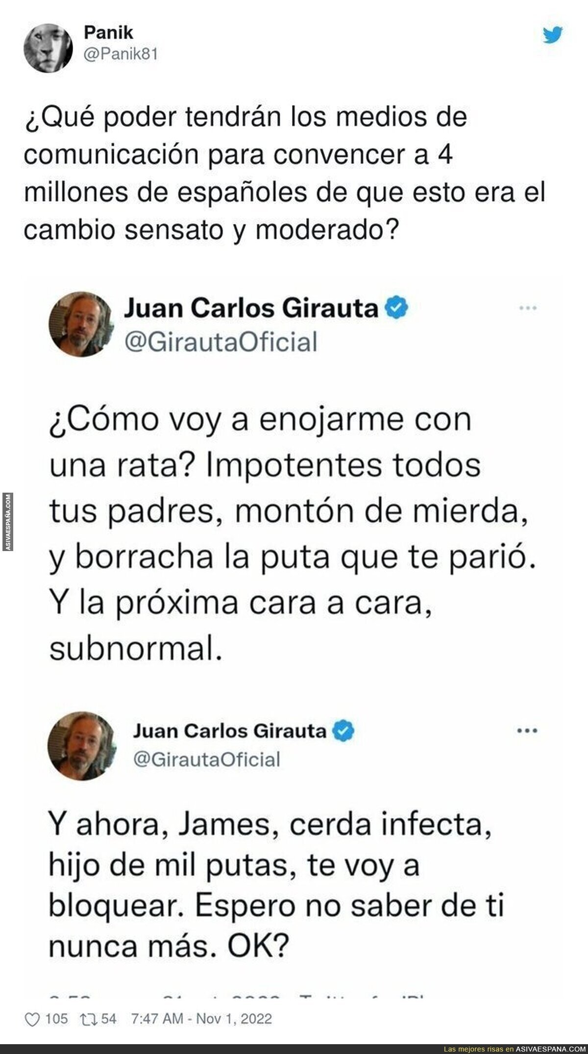 Juan Carlos Girauta carga contra James Rhodes de la forma más baja posible