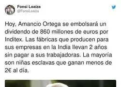 La buena vida de Amancio Ortega en contraste con sus trabajadores