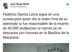 Un descanso más para Federico García Lorca