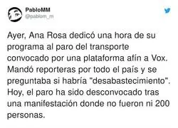 El fracaso de manifestación y del periodismo en general