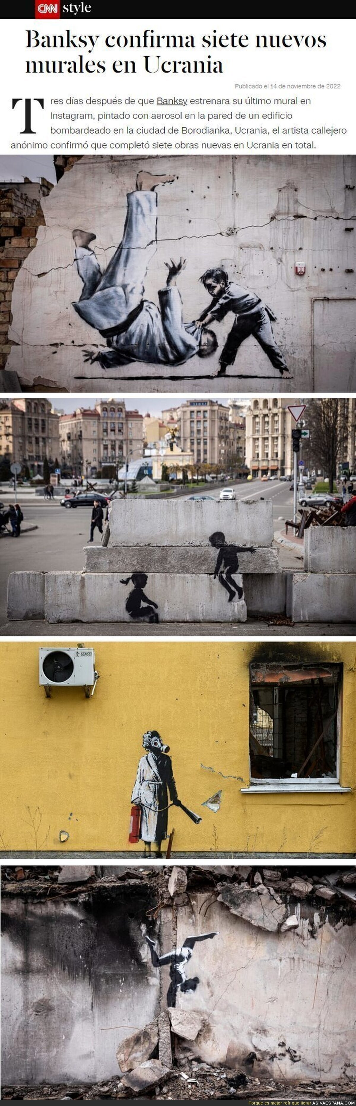 Banksy. Arte urbano en Ucrania