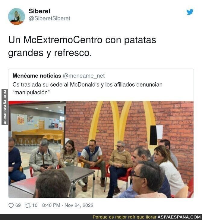 El menú de Ciudadanos