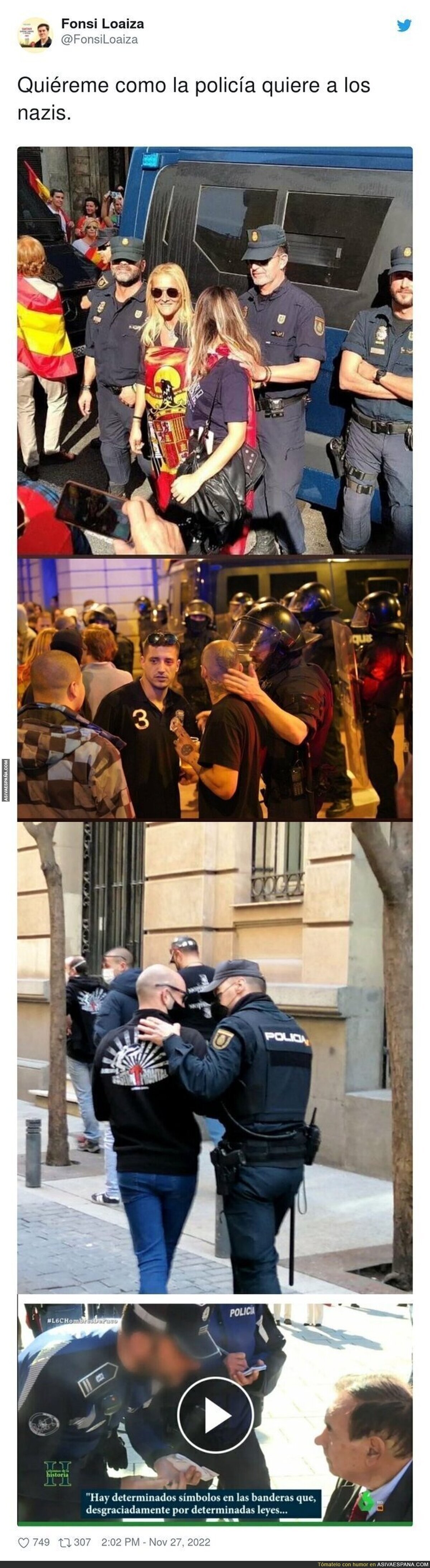 El amor de los policías en España