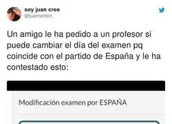 La respuesta de un profesor a un alumno que quería ver el partido de España en clase