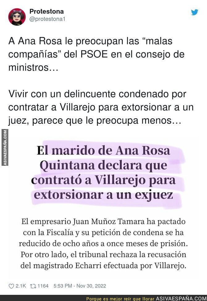 Las preocupaciones de Ana Rosa