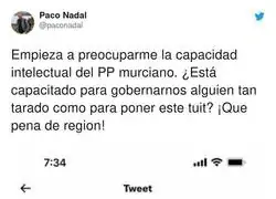 El PP de Murcia ha perdido la cabeza