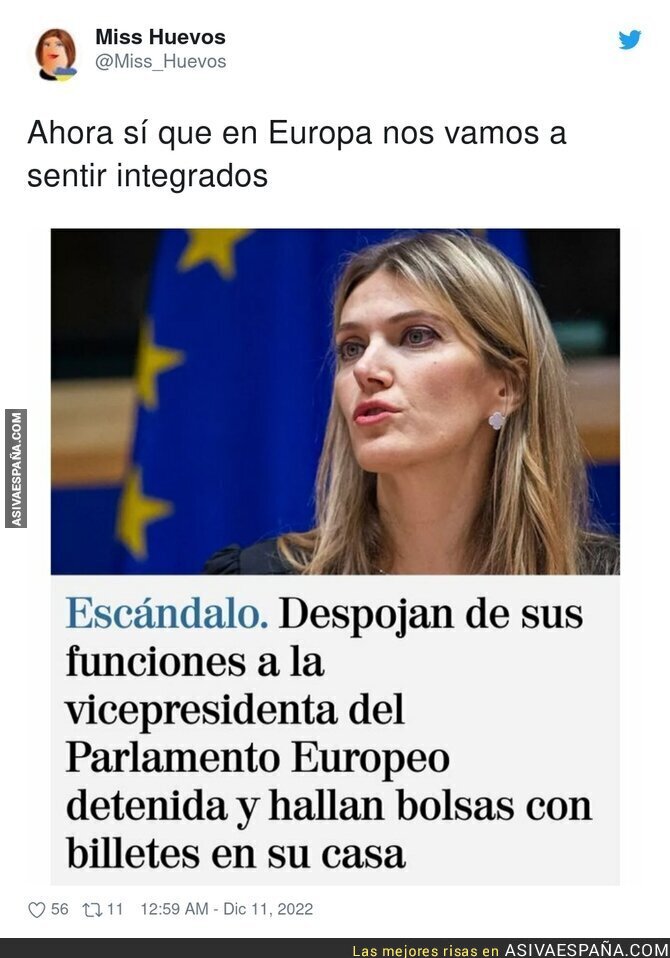 La Vicepresidenta del Parlamento Europeo y sus costumbres muy españolas
