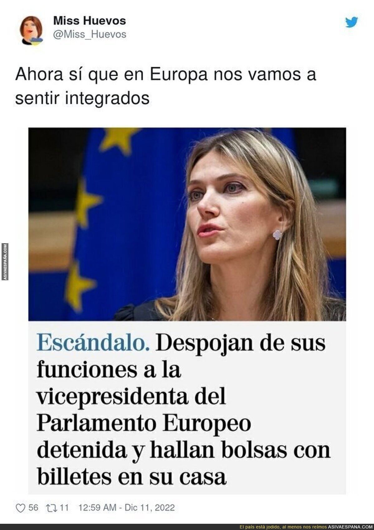 La Vicepresidenta del Parlamento Europeo y sus costumbres muy españolas