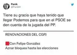La jugada del PP siempre contra el PSOE