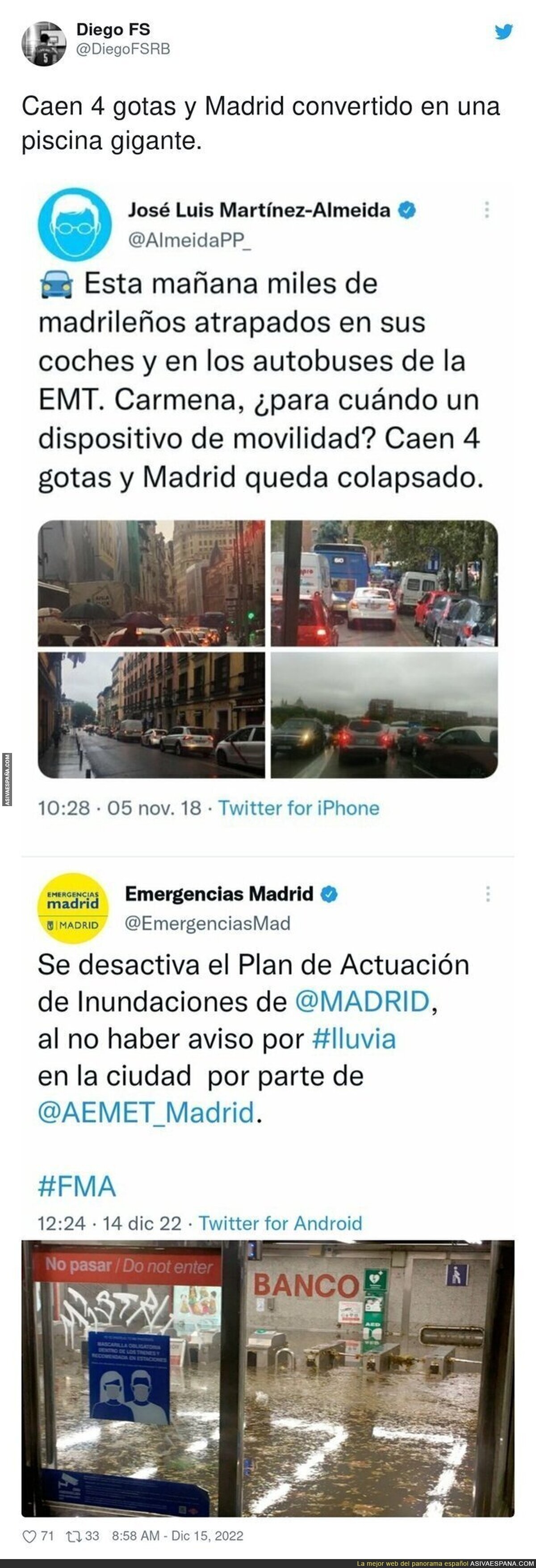 Colapso en Madrid por culpa de José Luis Martínez Almeida