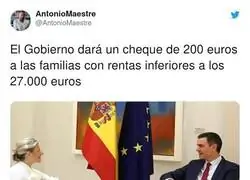 Las familias más desfavorecidas tendrán un cheque de 200€
