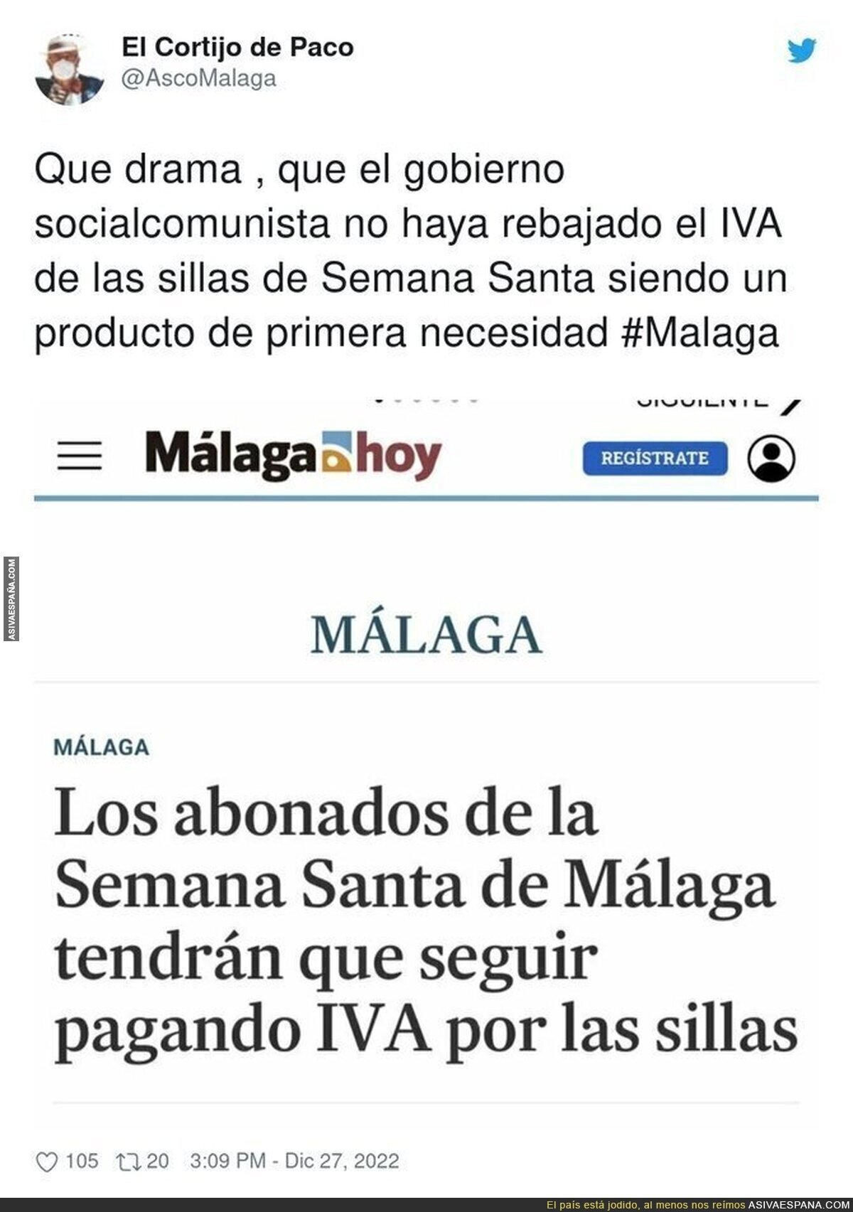 Drama para los más necesitados en Málaga