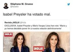Mario Vargas Llosa rompe con Isabel Preysler