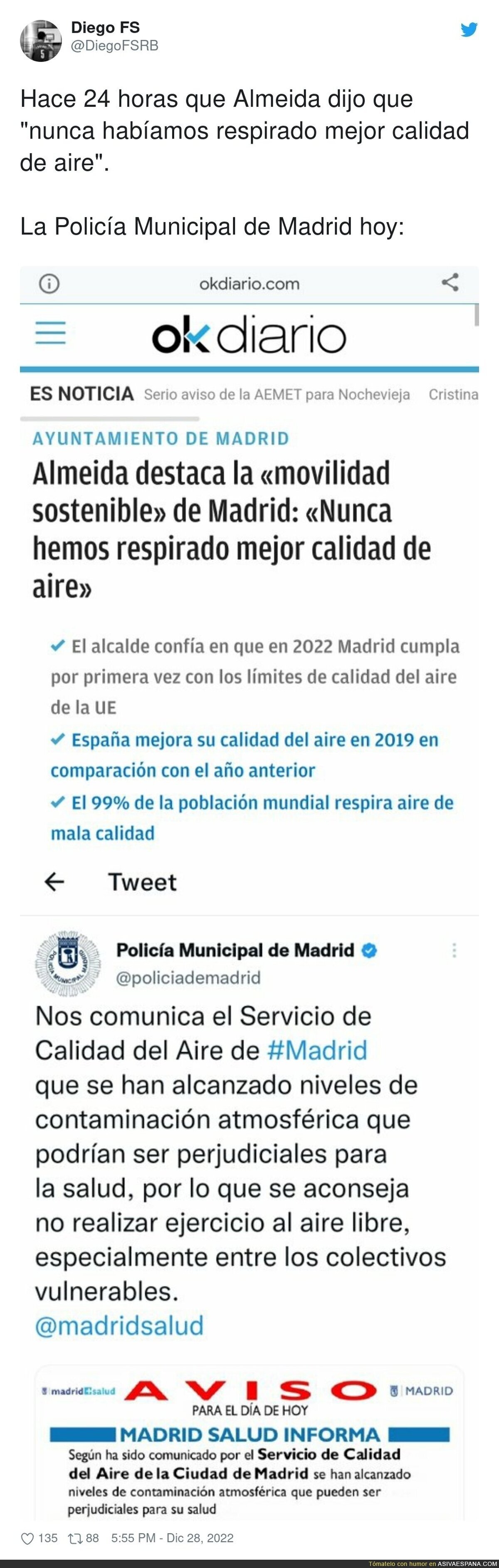 El aire de Madrid te mata