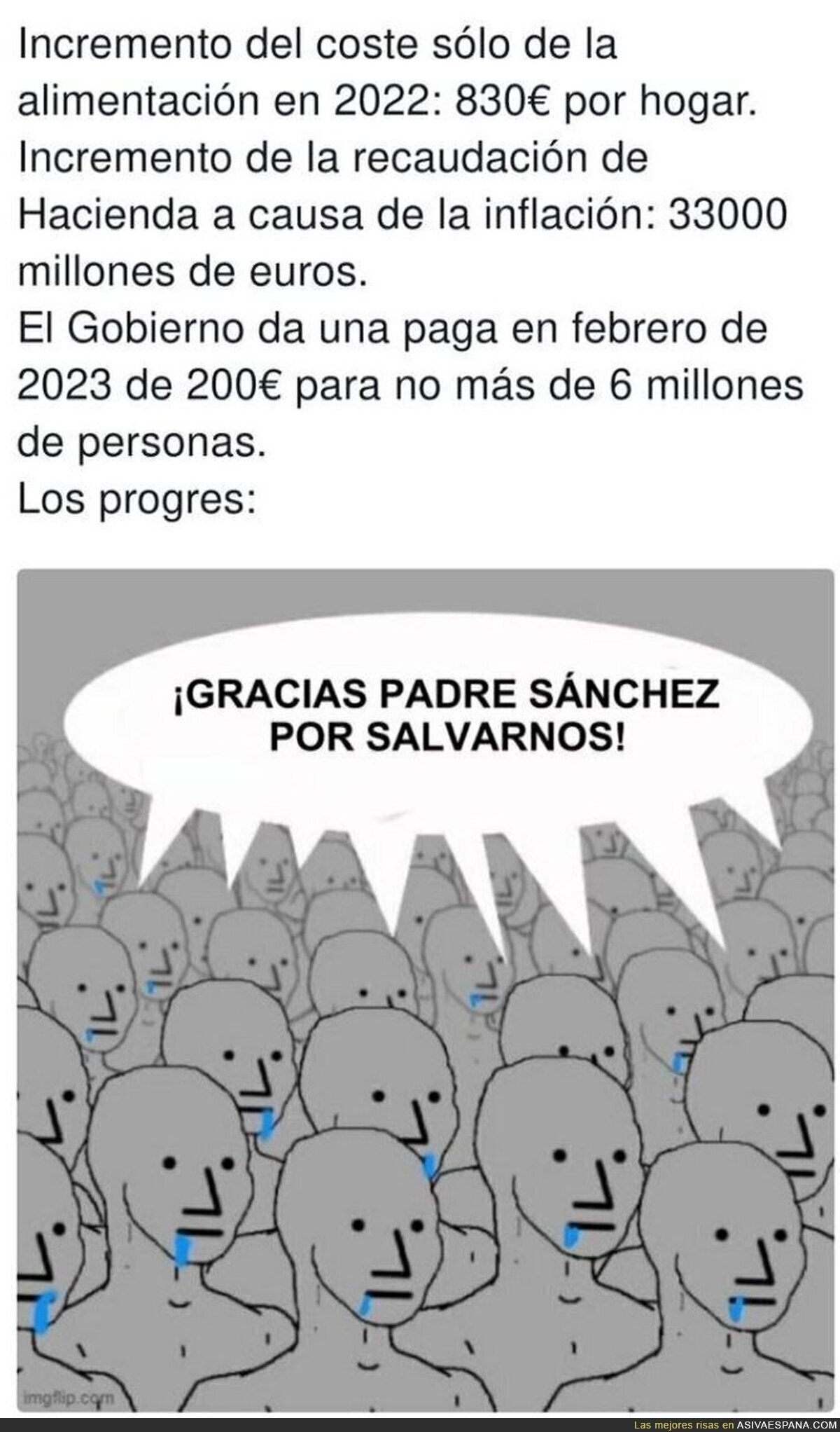 Gracias Pedro Sánchez por salvar la vida