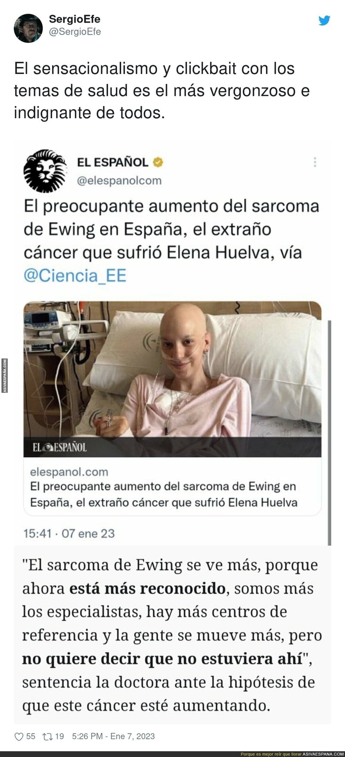 Periodismo repugnante en todo su esplendor