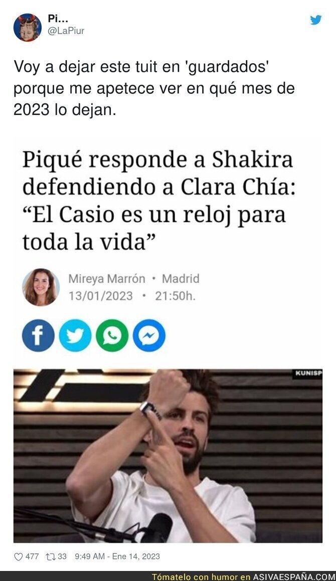 La frase de Piqué sobre Clara Chía que está dando mucho que hablar