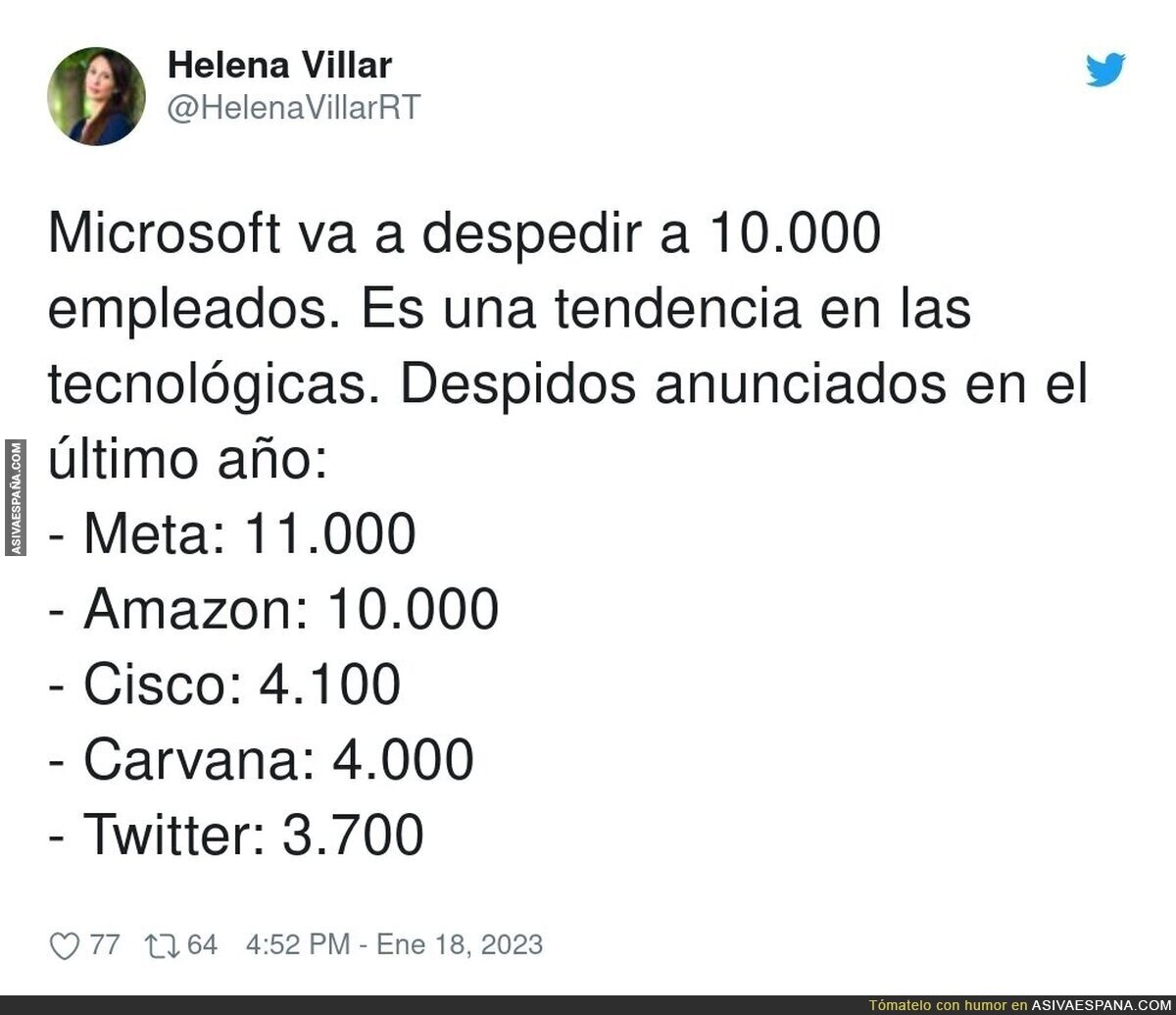 Los despidos de las grandes empresas