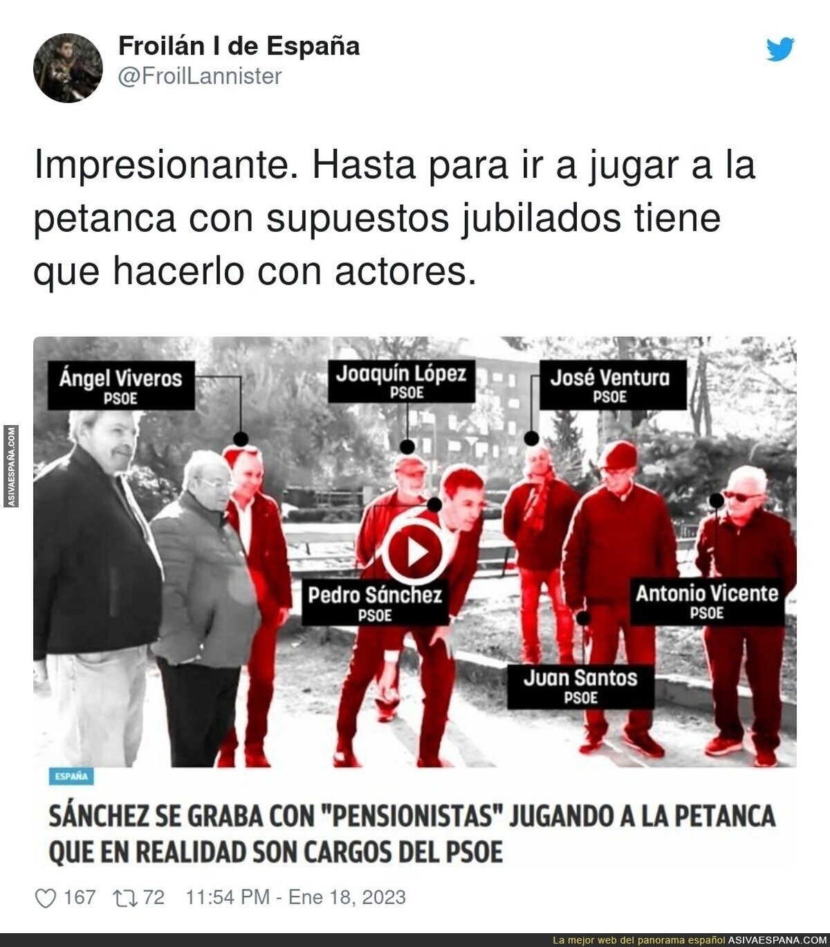 La farsa del PSOE