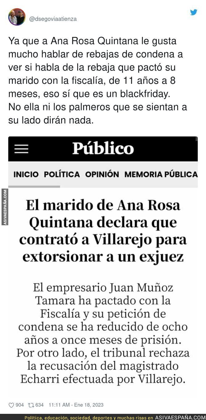 Los intereses de Ana Rosa