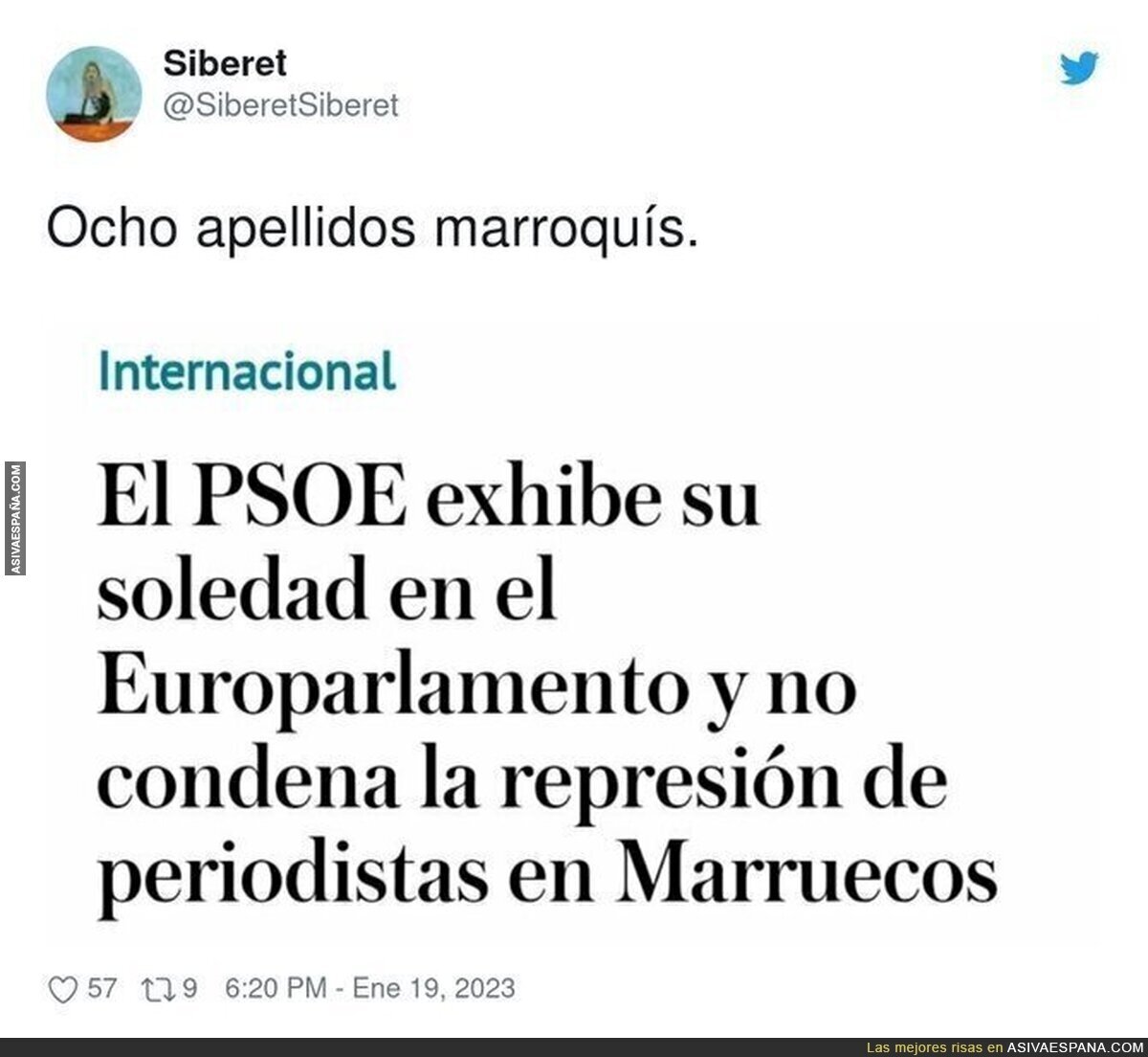 Tremendo lo del PSOE sobre Marruecos