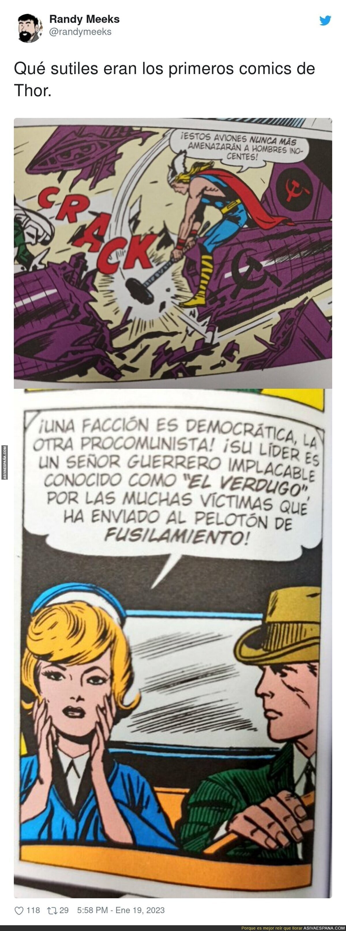 Thor sabía mucho en su época