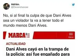 Otra noticia vergonzosa más sobre Dani Alves en la prensa
