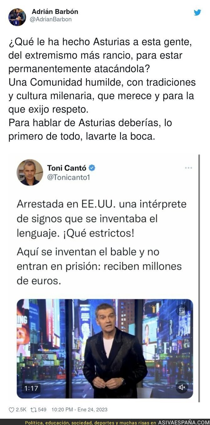 ¿Qué le pasa a Toni Cantó? Cada día está peor